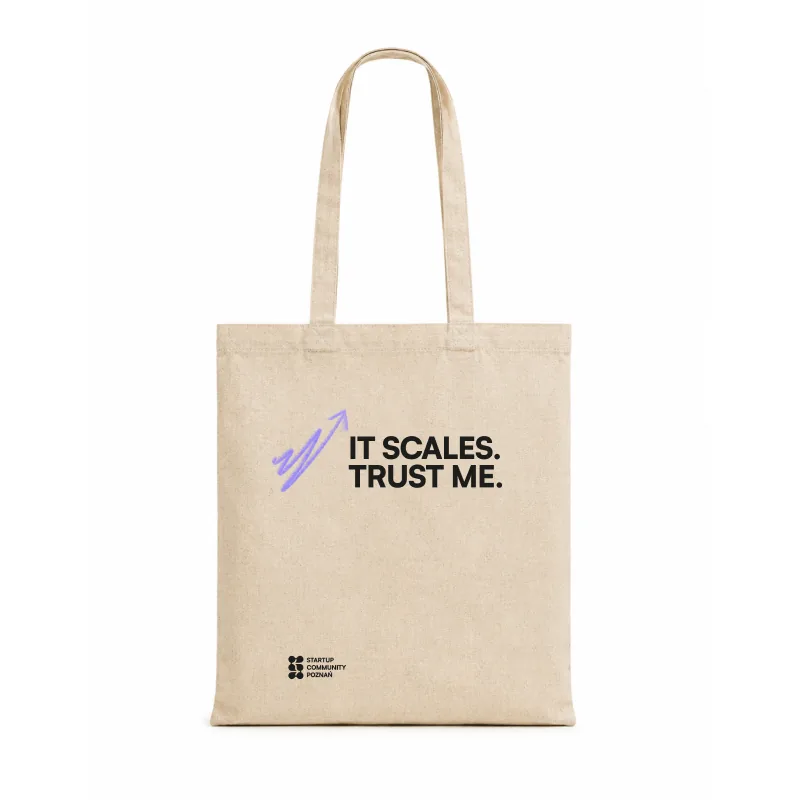 Torba beżowa „It Scales. Trust Me.”